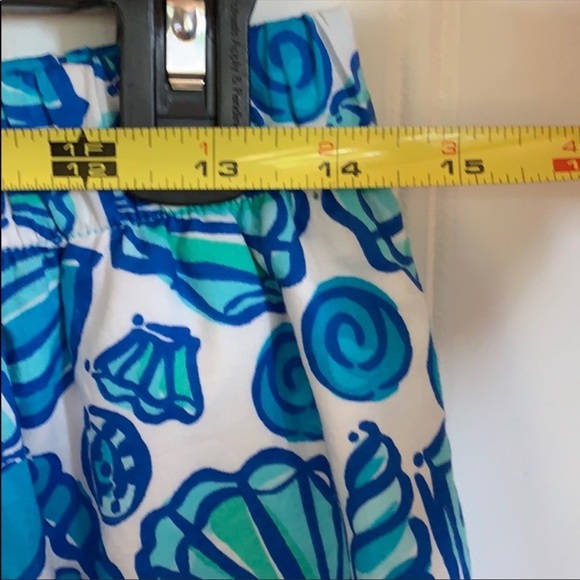 🐚Rare!!!! NWOT Lilly Pulitzer Blue Seashell Print Skirt Holy Grail 🐚 - Picture 3 of 7